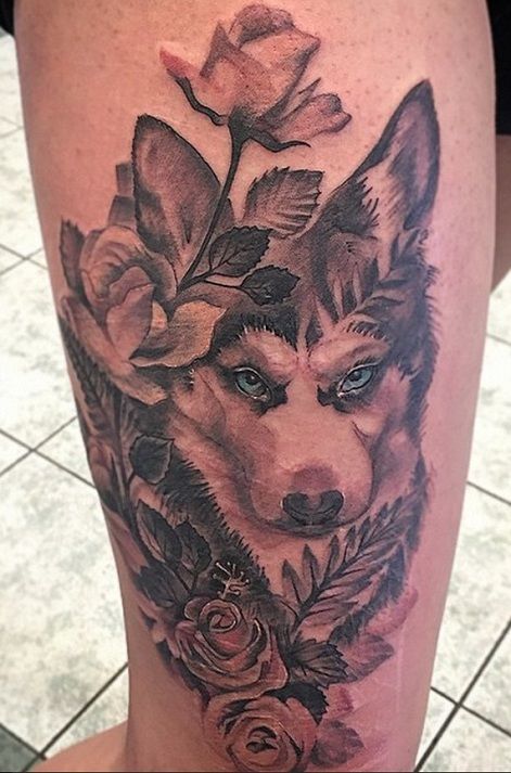 60+ Best Husky Dog Tattoo Designs In The World - The Paws