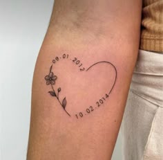 Small Birthday Date Tattoos