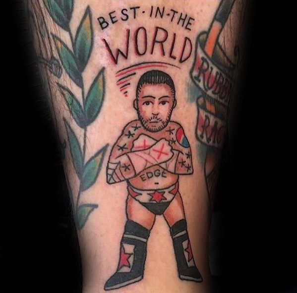 best in the world, wrestling tattoo