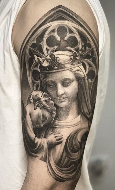 75 Inspiring Virgin Mary Tattoos Ideas & Meaning - Tattoo Me Now