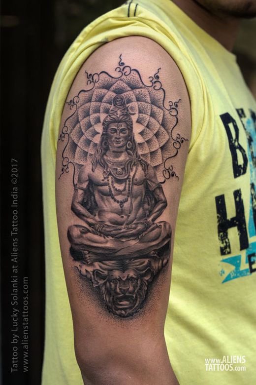 50+ Best Lord Shiva Tattoos done at Aliens Tattoo - Aliens Tattoo Studio