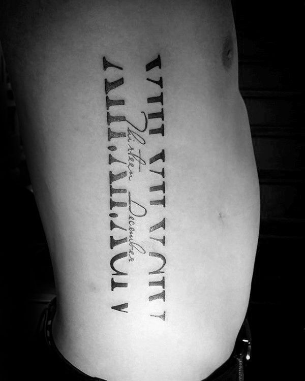 101 Roman Numeral Tattoos for Men