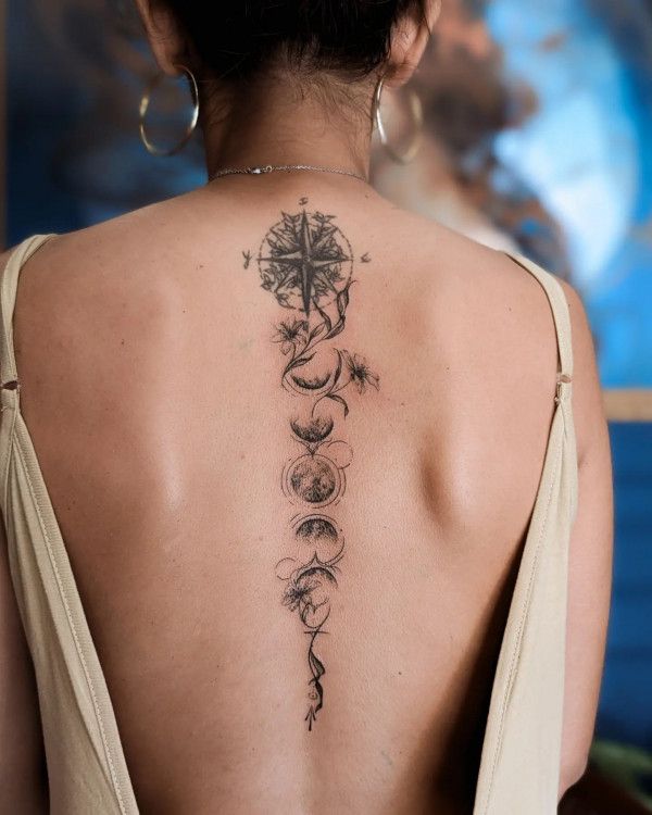 16 Enchanting Moon Phase Tattoo Designs