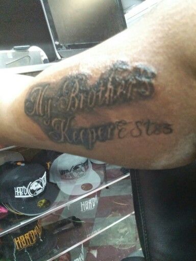 My brothers keeper right inner bicep