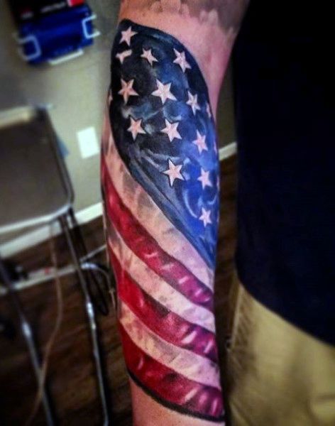 53 Cool American Flag Tattoo Ideas