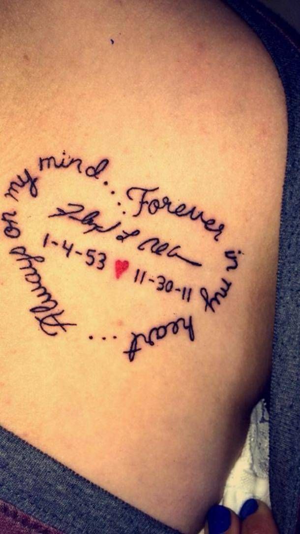 44 Meaningful Memorial Tattoos To Honor The Memory Of Someone You Love