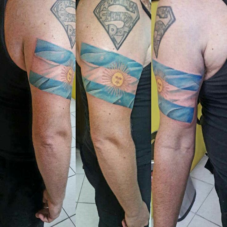 Argentina flag tattoo