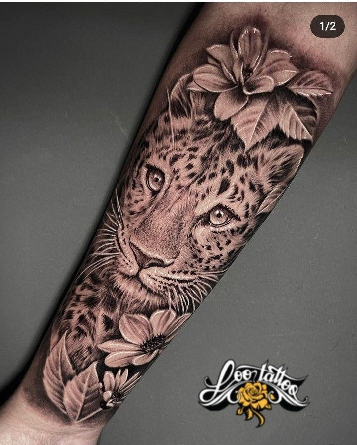 Pin by denise on Tattoo ideas | Leopard tattoos, Forearm tattoo women,  Cheetah print tattoos