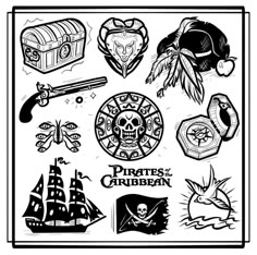 Pirates of the Caribbean Tattoo Simple