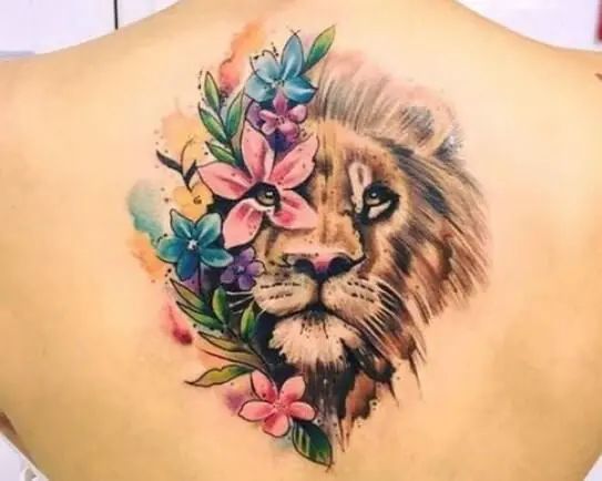 15+ Watercolor Lion Tattoo Designs