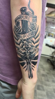 The Last of Us Tattoo Endure and Survive