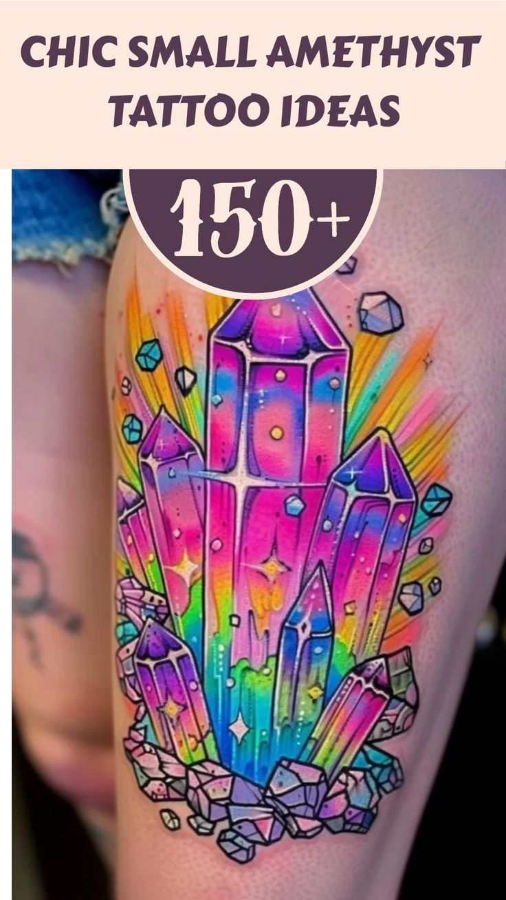 Chic Small Amethyst Tattoo Ideas