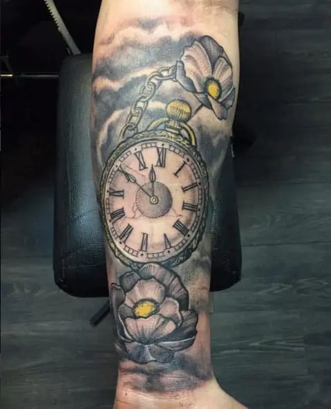 200 Inspirational Pocket Watch Tattoo Ideas