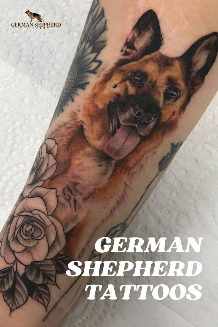 German Shepherd Tattoos | German Shepherd Tattoo Designs | GSD Tattoos