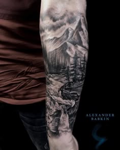 42 Hiking tattoo ideas | sleeve tattoos, nature tattoos, forest tattoos