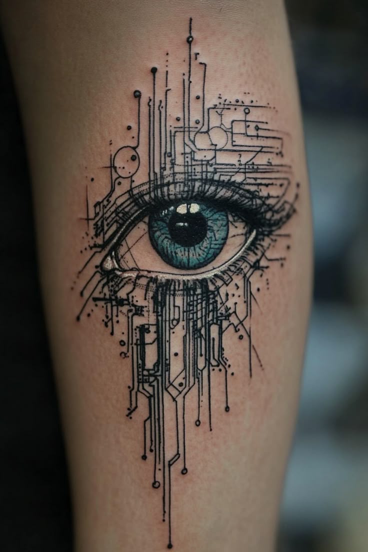 Unleash Your Edgy Side with Cyberpunk Tattoo Designs!