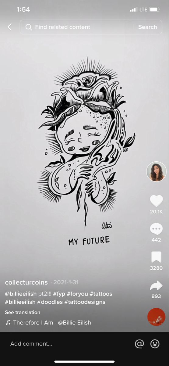my future billie eilish tattoo