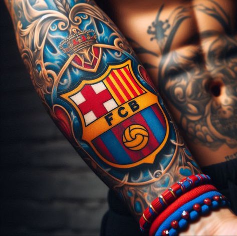 Fc Barcelona Logo Outline