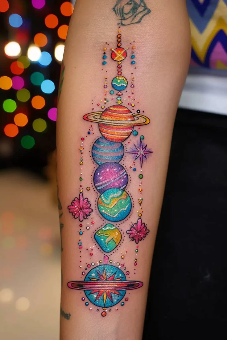 Solar System Tattoo Ideas