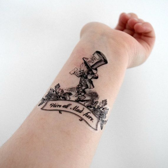 Image result for mad hatter tattoo