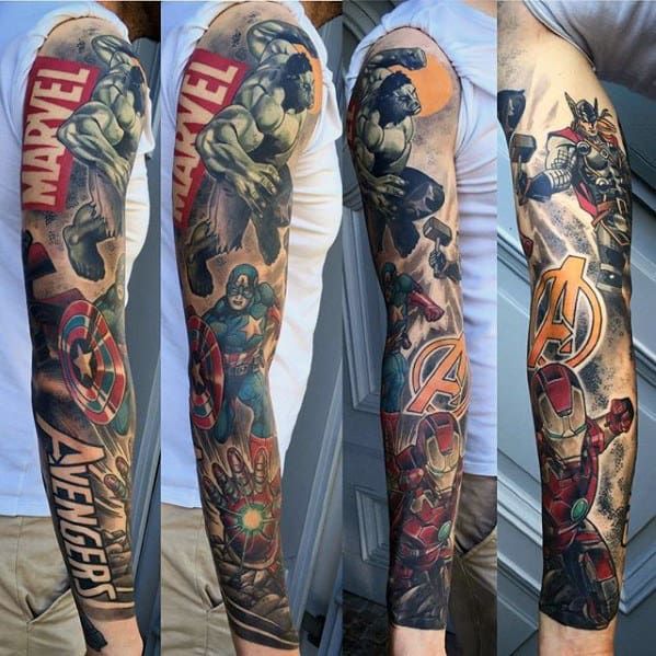 57 Marvel Tattoos for Men