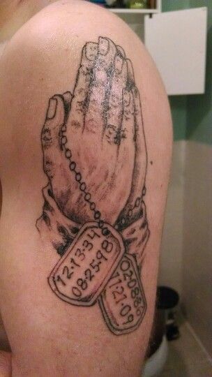 Pin by Mary Hillsman on tattoo ideas | Dog tags tattoo, Hand tattoos,  Tattoos
