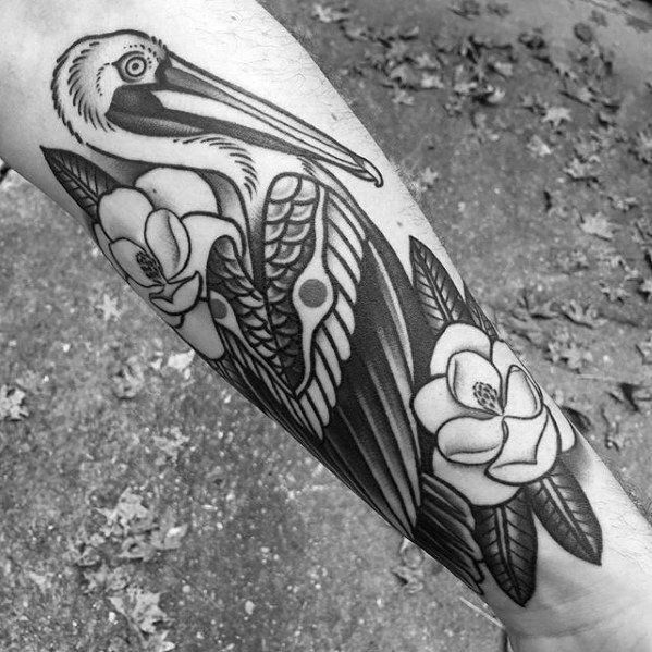 50 Awesome Pelican Tattoos for Men