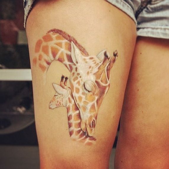 32 Incredible Giraffe Tattoos