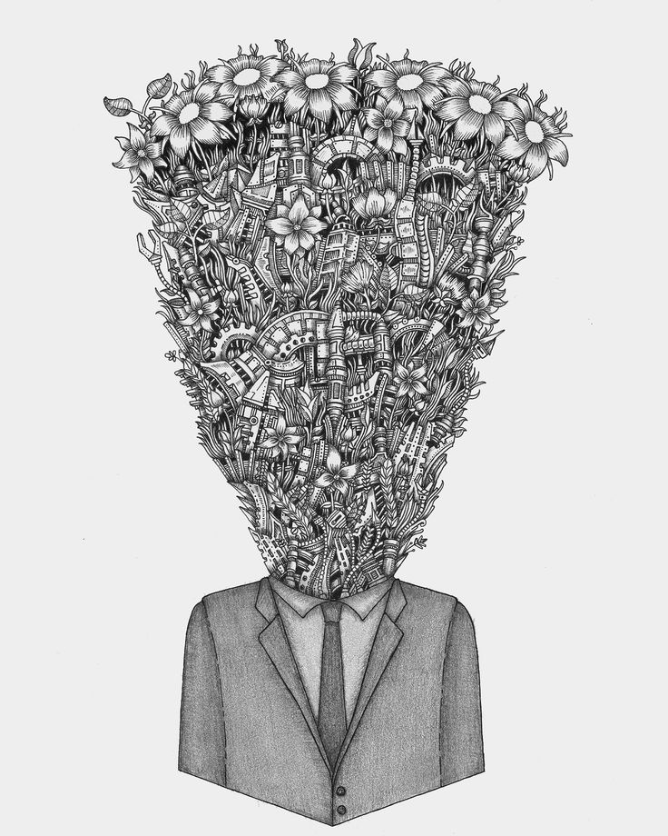 Overthinking | Typographic poster design, Brain tattoo, Ink illustrations