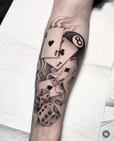 Dice and Cards Tattoo