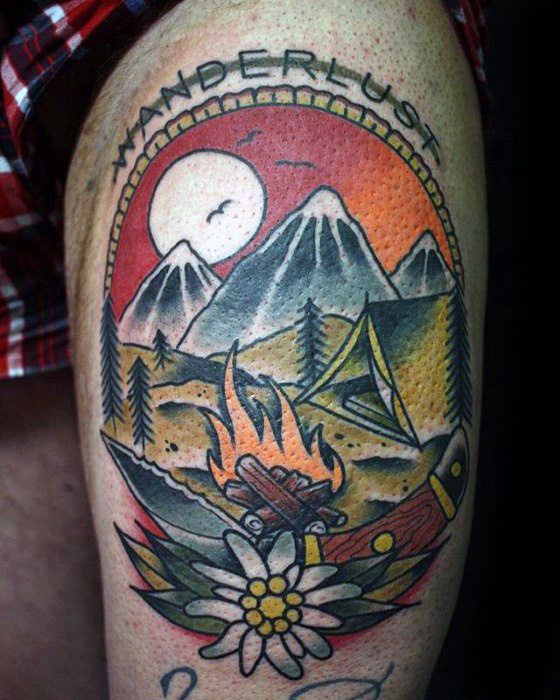 70 Wonderful Wanderlust Tattoo Designs for Men