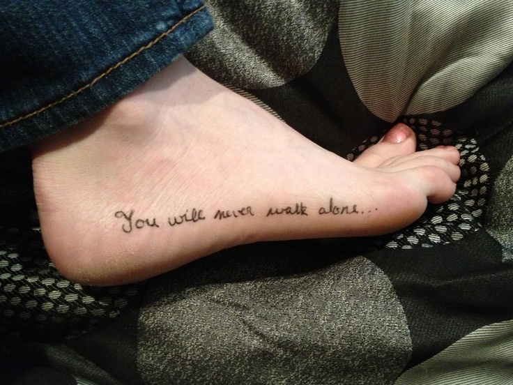 You will never walk alone...