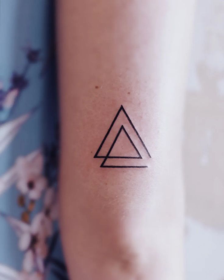 101 Double Triangle Tattoo Designs With Meaning