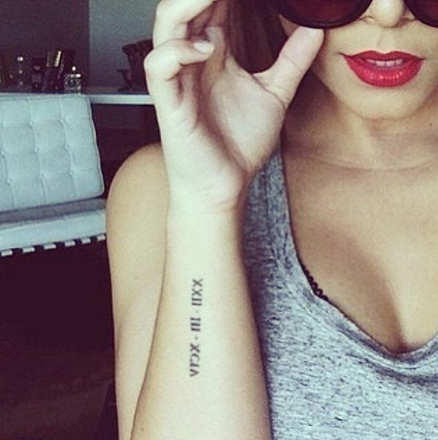 33 Roman Numeral Tattoos to Commemorate a Memorable Date