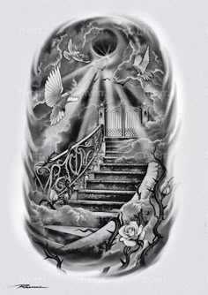 43 Stairway to heaven tattoos ideas | heaven tattoos, stairway to heaven  tattoo, tattoos