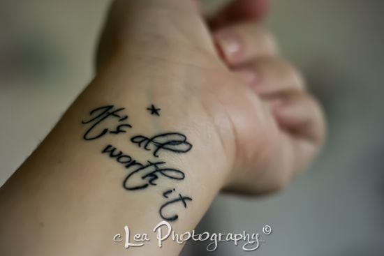 Strength Tattoos On Wrist