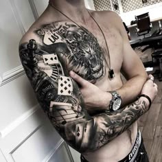 Discover 17 Tatoooooo and sleeve tattoos ideas | card tattoo, tattoos, gambling  tattoo and more