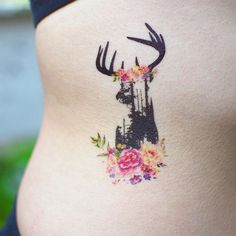 23 Elk Tattoo Design Ideas | 刺青, 紋身, 纹身