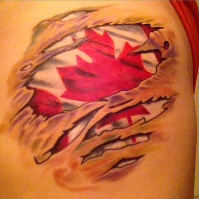 Pin by Samantha Juhnke on Tattoos | Canadian flag tattoo, Canadian tattoo,  Body armor tattoo