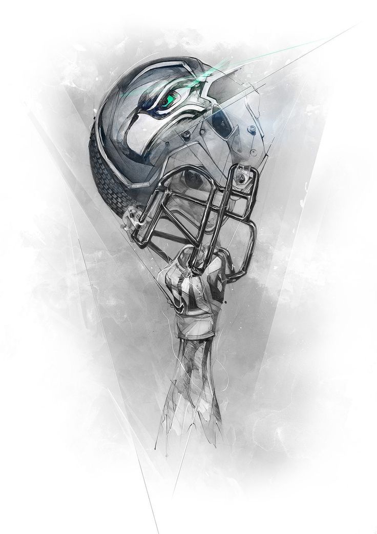 Football #football #american american football tattoo ideas, | Football  tattoo, Nfl football art, Seahawks football