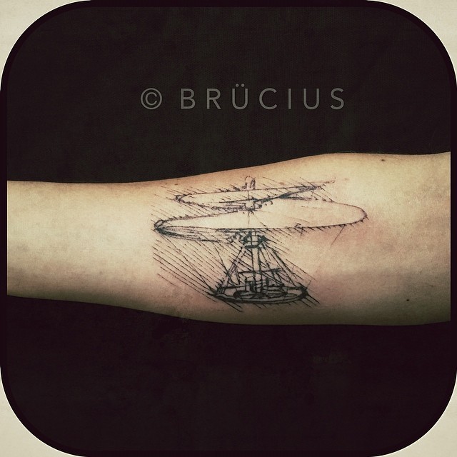 Flying Machine Tattoo