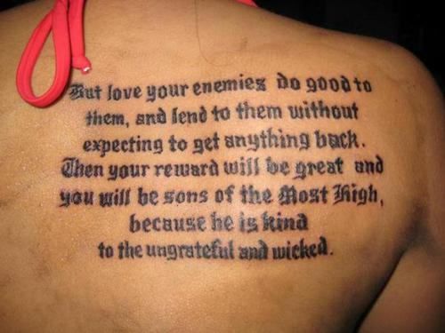 Bible Quote Tattoos And Designs-Bible Phrase Tattoos And Ideas-Bible  Related Tattoos And Designs