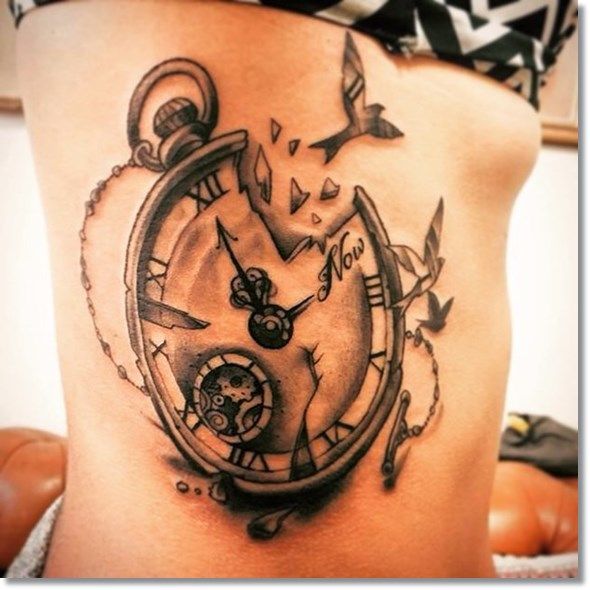 75 Brilliant Pocket Watch Tattoo Designs Ever Made | Spiritustattoo.com