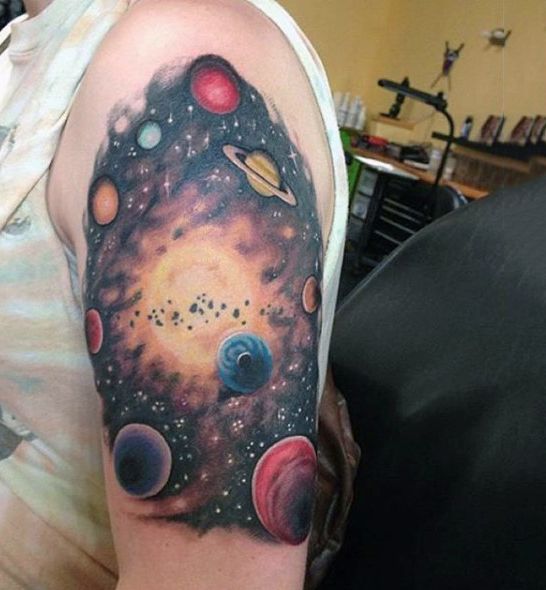 75 Universe Tattoo Designs for Men