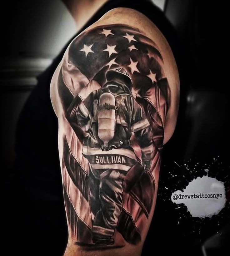 Pin by Kyla Sporrer on Tattoo | Fire fighter tattoos, Firefighter tattoo  sleeve, Firefighter tattoo