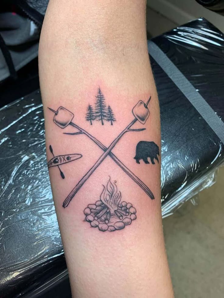 67 Epic Camping Tattoo Ideas - People Love #43!