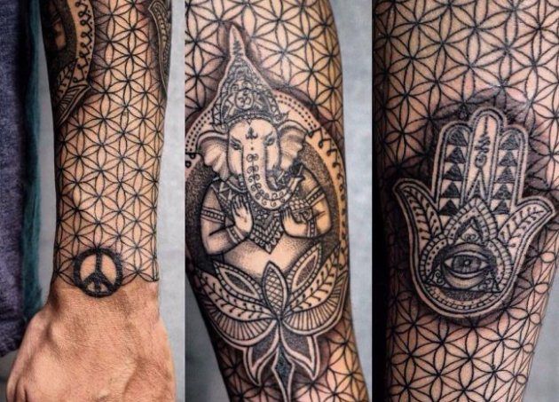 Here's How To Work A Geometric Tattoo Filler | Spiritustattoo.com
