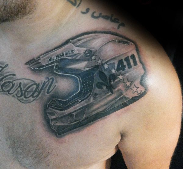 70 Motocross Tattoos für Männer – Dirt Bike Design-Ideen - Mann Stil | Tattoo