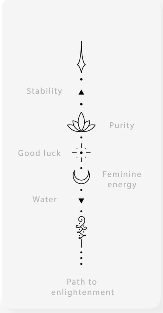 Spinal Tattoo for women