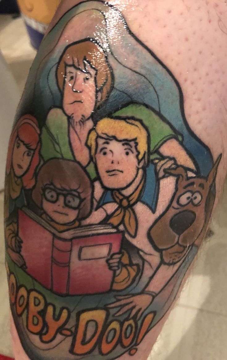 New Scooby Doo tattoo. | Scooby doo tattoo, Cartoon tattoos, Bear tattoos